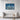 Moonlit Metropolis Blue Reflections Framed Canvas (Black) / 30 x 20