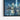 Moonlit Metropolis Blue Reflections Framed Canvas (Black) / 48 x 32