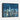 Moonlit Metropolis Blue Reflections Framed Canvas (Black) / 10 x 8