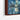 Moonlit Metropolis Blue Reflections Framed Canvas (Walnut) / 30 x 20