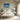 Moonlit Metropolis Blue Reflections Framed Canvas (Walnut) / 14 x 11