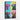Colorful Canine Quartet Portraiture Framed Canvas (Black) / 20 x 30