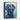 Vivid Gaze of the Blue Dog Framed Canvas (Black) / 11 x 14
