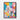 Geometric Dreams of a Colorful Poodle Framed Canvas (Black) / 18 x 24