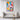 Geometric Dreams of a Colorful Poodle Framed Canvas (Walnut) / 32 x 48