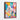 Geometric Dreams of a Colorful Poodle Framed Canvas (Walnut) / 30 x 40