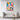 Geometric Dreams of a Colorful Poodle Framed Canvas (Walnut) / 30 x 40