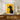 Noble Black Poodle Against Yellow Fine Art Print / 32 x 48