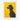 Noble Black Poodle Against Yellow Fine Art Print / 24 x 32