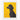 Noble Black Poodle Against Yellow Fine Art Print / 11 x 14
