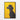 Noble Black Poodle Against Yellow Framed Canvas (Black) / 32 x 48