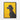 Noble Black Poodle Against Yellow Framed Canvas (Black) / 18 x 24