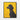 Noble Black Poodle Against Yellow Framed Canvas (Black) / 16 x 20