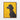 Noble Black Poodle Against Yellow Framed Canvas (Walnut) / 8 x 10