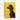 Noble Black Poodle Against Yellow Canvas Wrap / 32 x 48