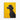 Noble Black Poodle Against Yellow Canvas Wrap / 18 x 24