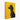 Noble Black Poodle Against Yellow Canvas Wrap / 24 x 32