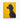 Noble Black Poodle Against Yellow Canvas Wrap / 16 x 20