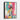 Vibrant Modern Poodle Portrait Framed Canvas (Black) / 16 x 20