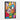 Colorful Abstract Fox Portrait Framed Canvas (Black) / 32 x 48