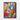Colorful Abstract Fox Portrait Framed Canvas (Black) / 18 x 24