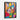 Colorful Abstract Fox Portrait Framed Canvas (Black) / 24 x 32