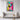 Electric Pink Canine Abstract Fusion Framed Canvas (Black) / 20 x 30