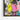 Electric Pink Canine Abstract Fusion Framed Canvas (Walnut) / 32 x 48
