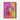 Vivid Canine Gaze in Colorful Expression Framed Canvas (Walnut) / 24 x 32