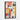 Whimsical Dog Amidst Colorful Abstract Framed Canvas (Black) / 20 x 30