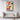 Whimsical Dog Amidst Colorful Abstract Framed Canvas (Black) / 32 x 48