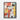 Whimsical Dog Amidst Colorful Abstract Framed Canvas (Black) / 24 x 32