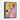 Colorful Canine Modern Geometry Framed Canvas (Black) / 18 x 24