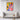 Colorful Canine Modern Geometry Framed Canvas (Black) / 24 x 32
