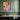 Colorful Canine Modern Geometry Framed Canvas (Black) / 16 x 20