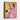 Colorful Canine Modern Geometry Framed Canvas (Walnut) / 16 x 20