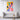 Colorful Canine Modern Geometry Canvas Wrap / 20 x 30