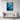 Majestic Blue Seahorse in Dreamy Depths Framed Canvas (Black) / 24 x 32