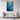 Majestic Blue Seahorse in Dreamy Depths Framed Canvas (Walnut) / 32 x 48