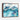 Oceanic Dance: Dolphins in Azure Tides Framed Canvas (Walnut) / 10 x 8
