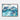 Oceanic Dance: Dolphins in Azure Tides Framed Canvas (Walnut) / 20 x 16