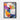 Dynamic Geometric Abstraction in Color Framed Canvas (Black) / 18 x 24