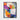 Dynamic Geometric Abstraction in Color Framed Canvas (Black) / 11 x 14