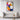 Dynamic Geometric Abstraction in Color Framed Canvas (Walnut) / 32 x 48