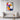 Dynamic Geometric Abstraction in Color Framed Canvas (Walnut) / 18 x 24