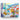 Cubist Coastal Escape with Vibrant Colors Canvas Wrap / 10 x 8