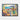 Vibrant Seaside Retreat in Colorful Strokes Framed Canvas (Black) / 32 x 24