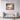Fiery Sunset Waves at Dusk Framed Canvas (Black) / 40 x 30