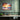 Fiery Sunset Waves at Dusk Framed Canvas (Black) / 20 x 16