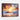 Fiery Sunset Waves at Dusk Framed Canvas (Walnut) / 32 x 24